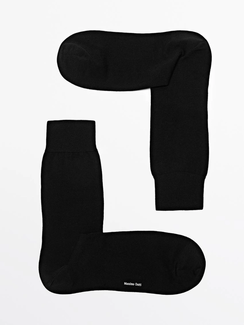 Носки из хлопкового смесового трикотажа