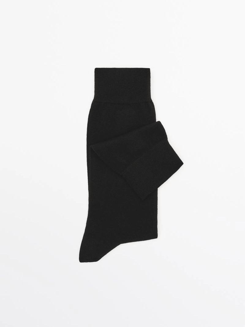 Носки из хлопкового смесового трикотажа