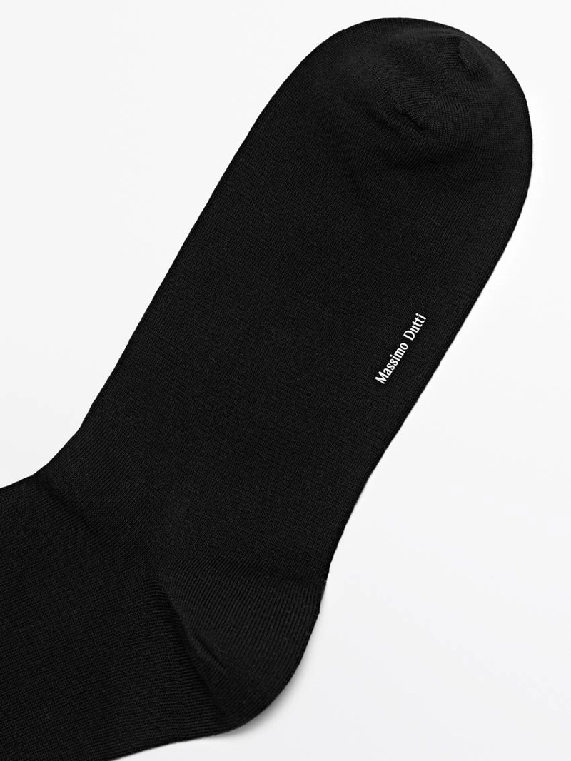 Носки из хлопкового смесового трикотажа