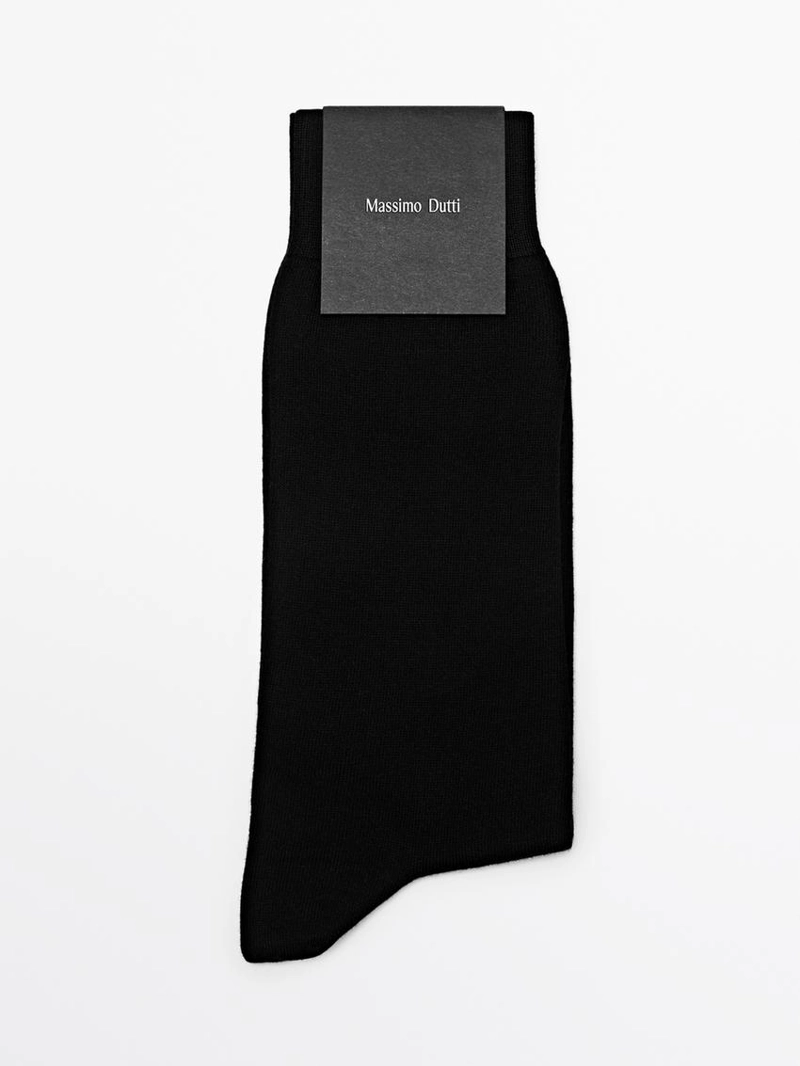 Носки из хлопкового смесового трикотажа