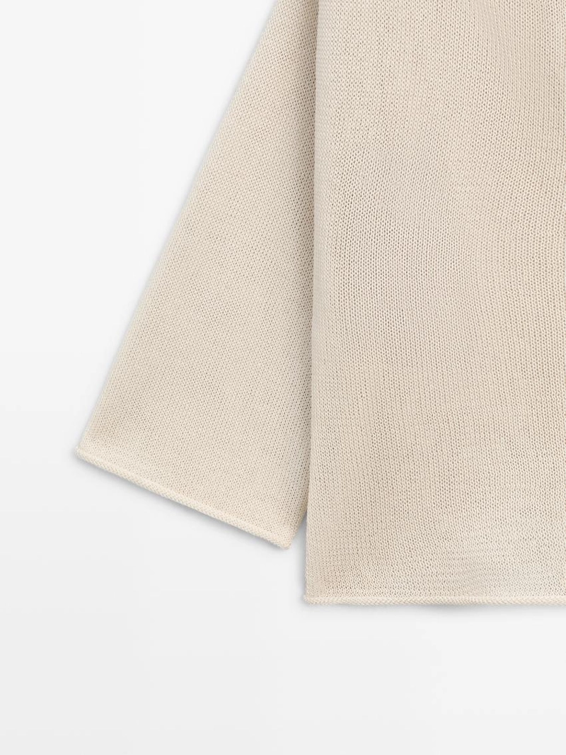 Свитер из 100% хлопка с завязками на спине