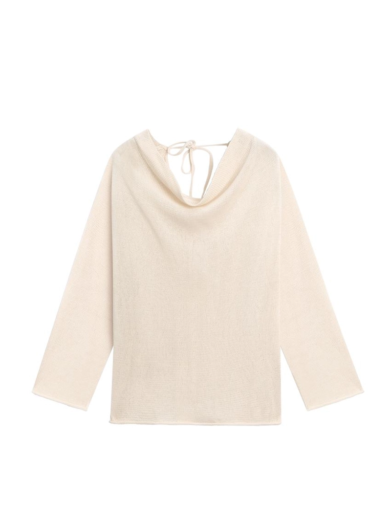 Свитер из 100% хлопка с завязками на спине