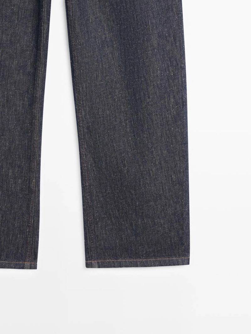 Джинсы бочонками с высокой посадкой и прямыми брючинами