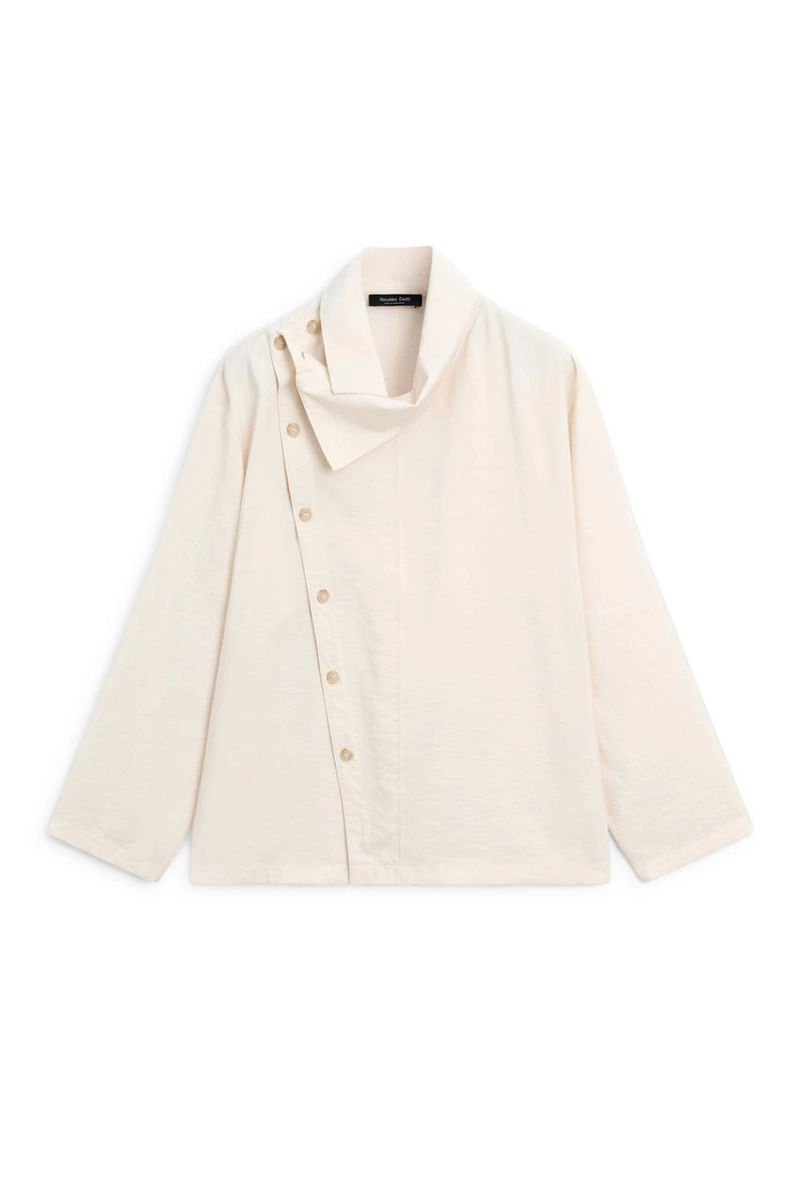 Асимметричная рубашка с пуговицами