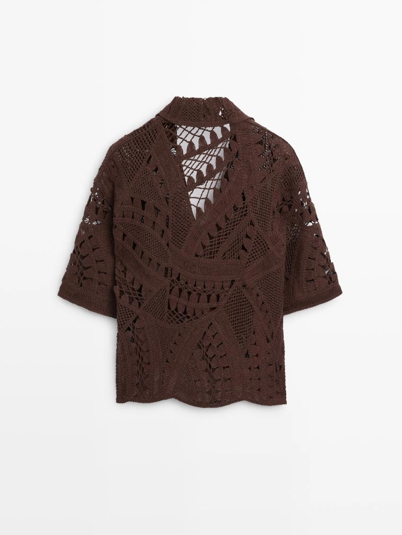 Поло-футболка из смесового хлопка с крючком