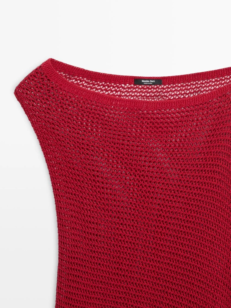 Асимметричная накидка из хлопкового микса