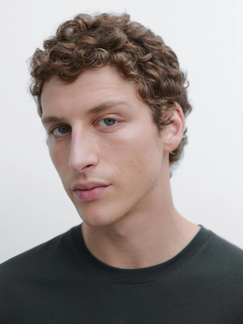 Футболка с коротким рукавом из хлопкового микса