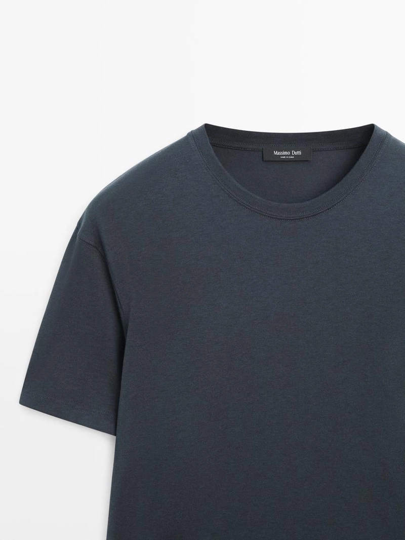 Футболка с коротким рукавом из хлопкового микса