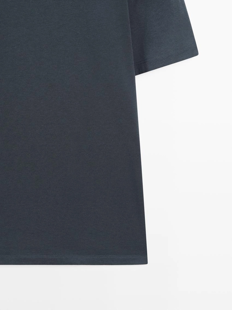 Футболка с коротким рукавом из хлопкового микса