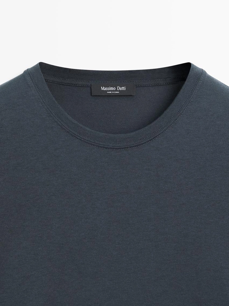 Футболка с коротким рукавом из хлопкового микса