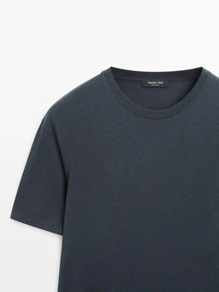 Футболка с коротким рукавом из хлопкового микса- Заказать в России