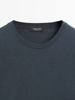 Футболка с коротким рукавом из хлопкового микса- Заказать в России