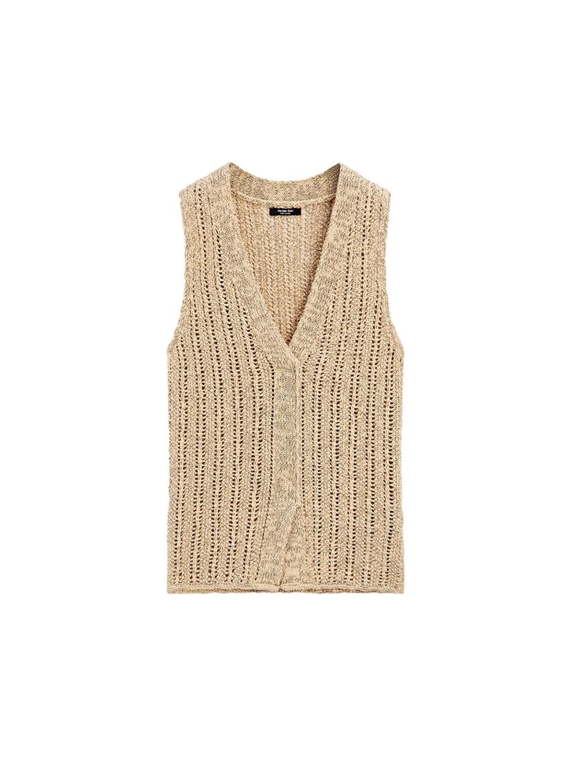 Жилет из кружева cutwork