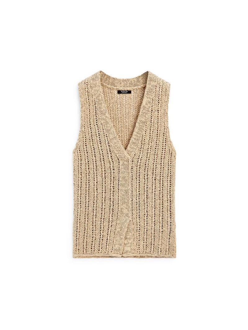 Жилет из кружева cutwork