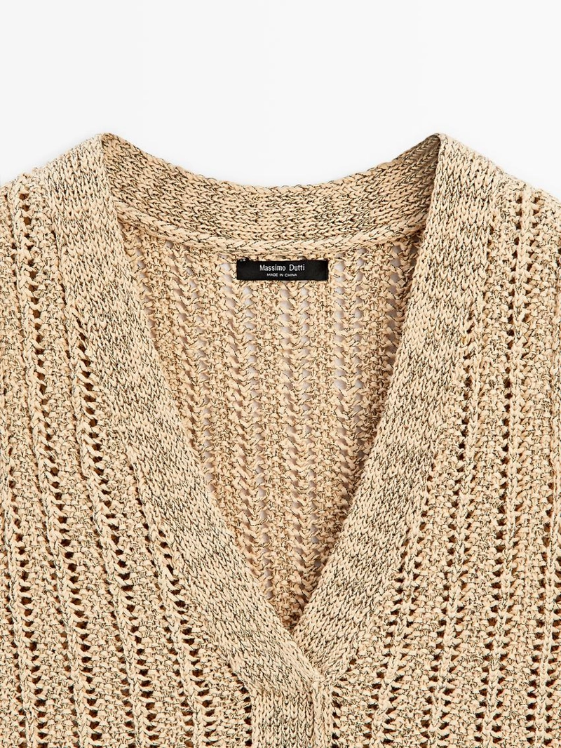 Жилет из кружева cutwork