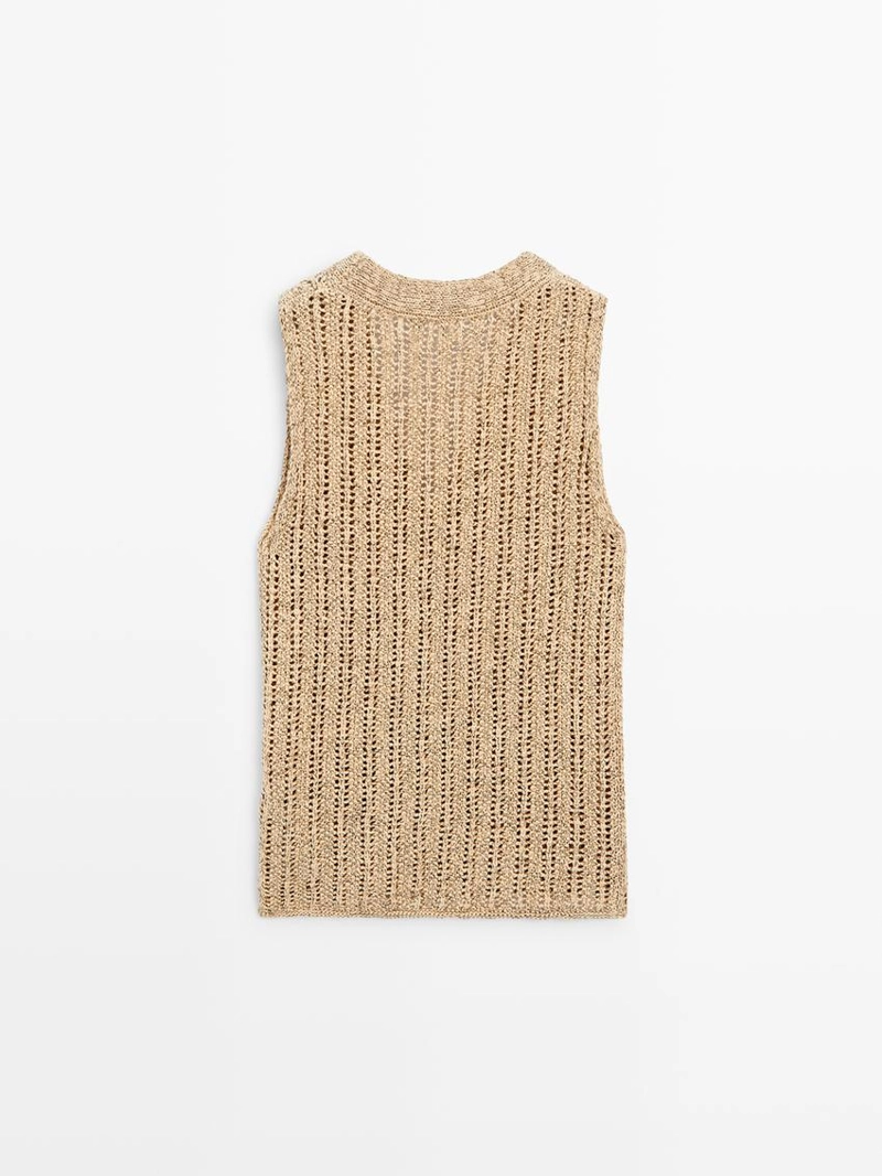 Жилет из кружева cutwork