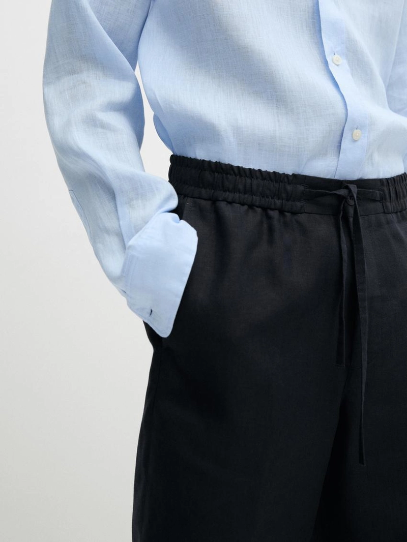 Бермуды из 100% льна