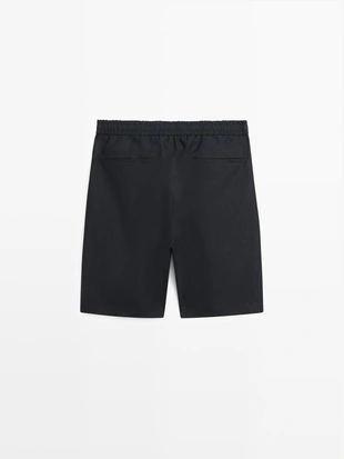 Бермуды из 100% льна- Заказать в России