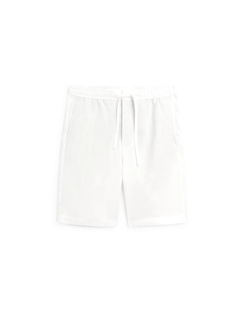 100% льняные шорты-бермуды