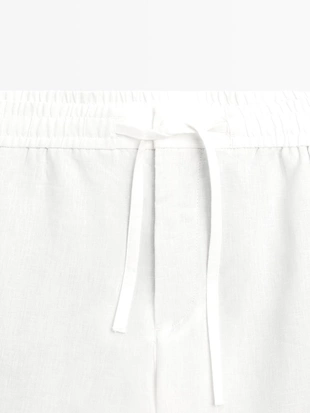 100% льняные шорты-бермуды- Заказать в России