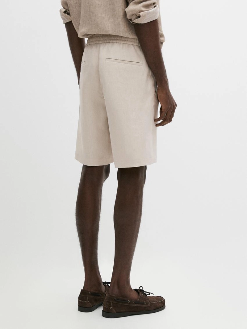 Шорты-бермуды из 100% льна