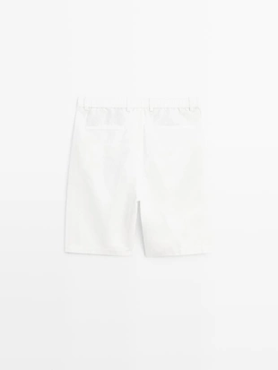 Льняные бермуды из смесовой ткани- Заказать в России