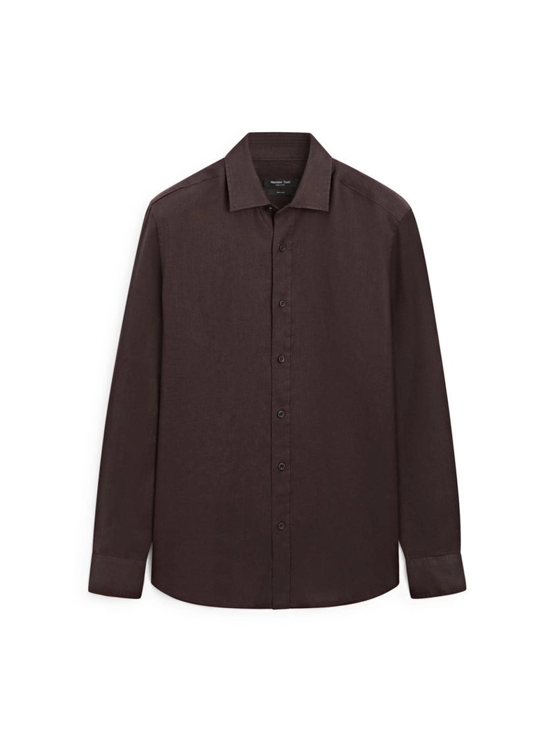 Рубашка из 100% льна в стиле slim fit