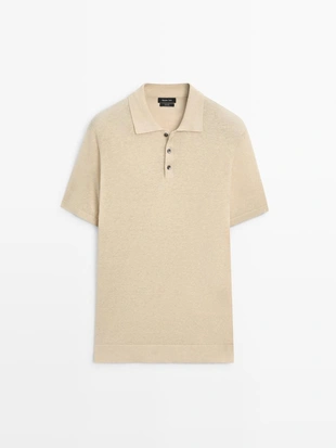 Поло из льняной пряжи- Заказать в России