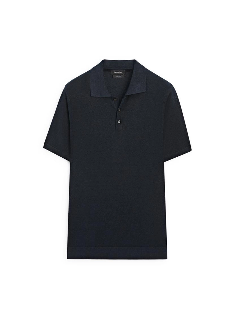 Поло свитер из льна