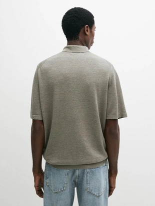 Поло из льняного трикотажа- Заказать в России