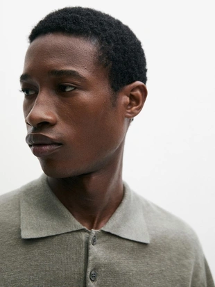 Поло из льняного трикотажа- Заказать в России