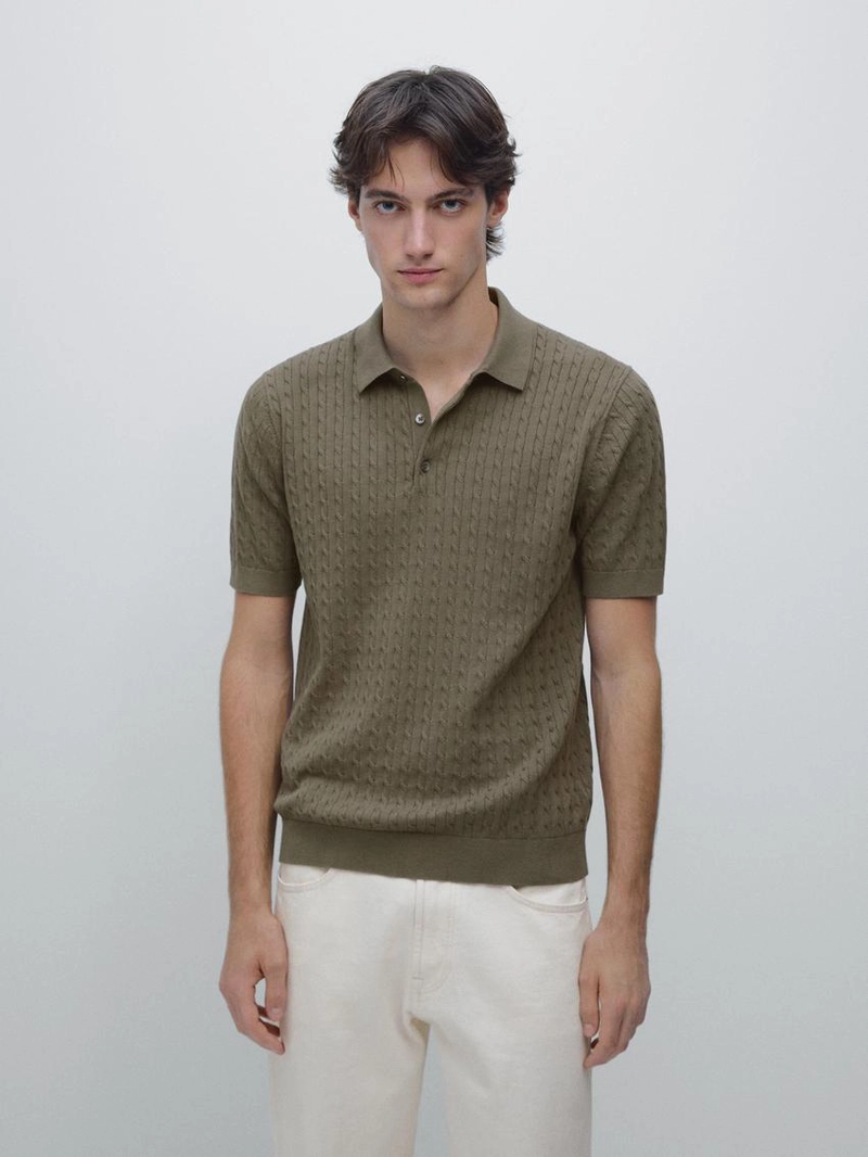 Поло из кулирной 100% хлопковой ткани