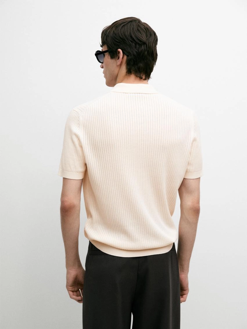 Свитер-поло с застежкой-молнией на четверть