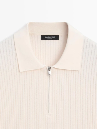 Свитер-поло с застежкой-молнией на четверть- Заказать в России