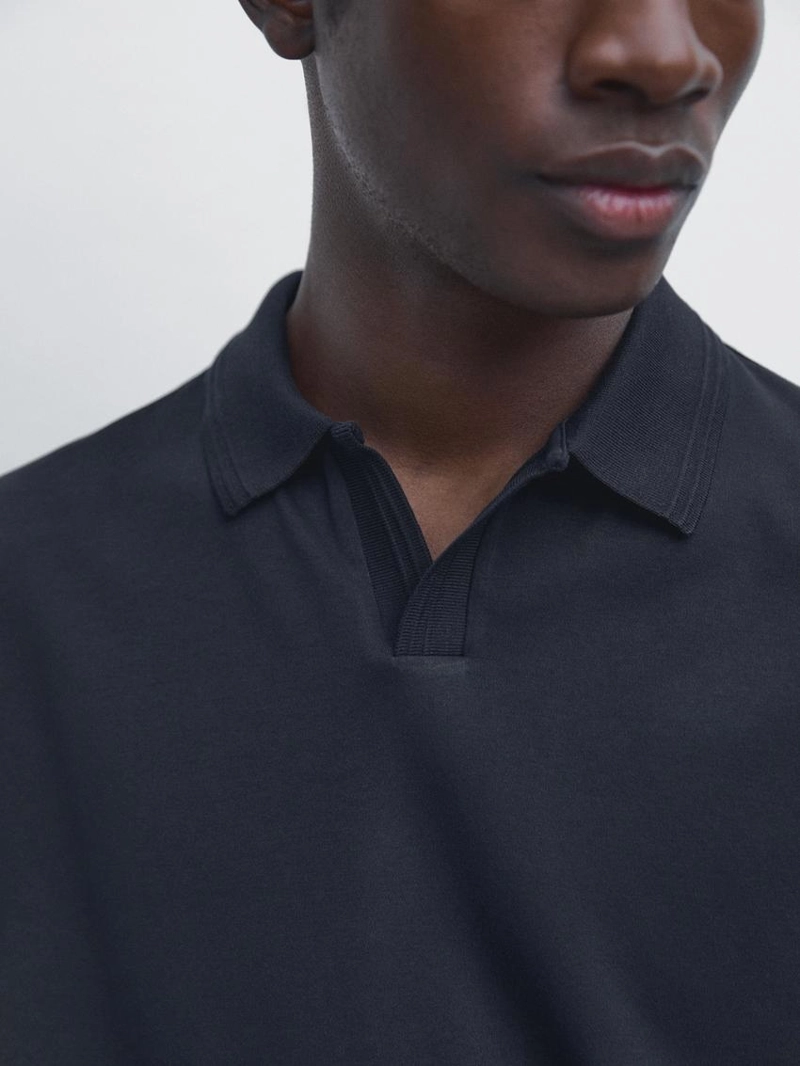 Поло из 100% хлопка с короткими рукавами