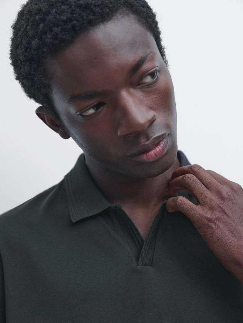 Поло с коротким рукавом из 100% хлопка