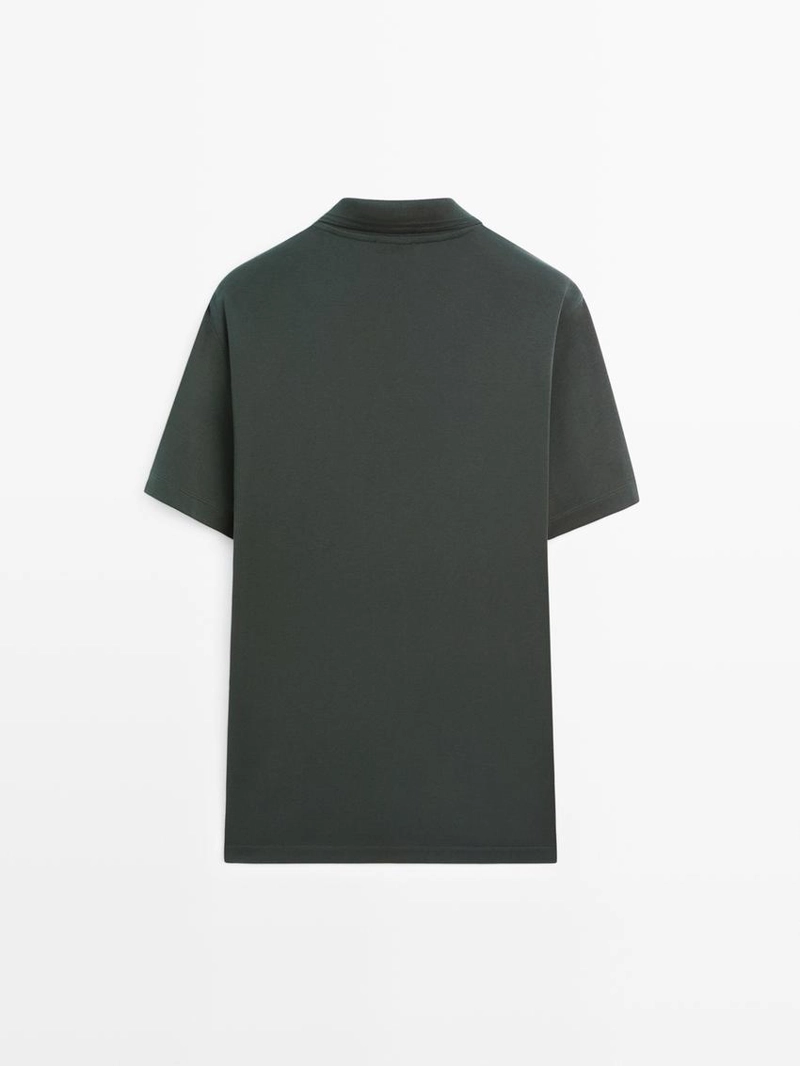 Поло с коротким рукавом из 100% хлопка