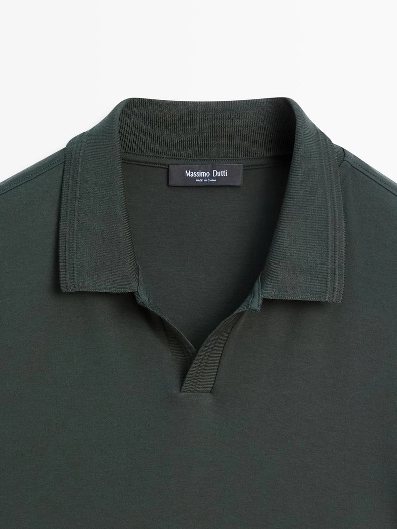 Поло с коротким рукавом из 100% хлопка