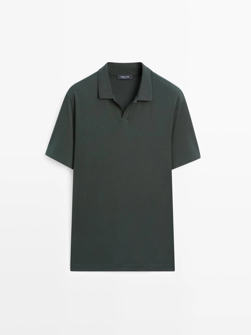 Поло с коротким рукавом из 100% хлопка