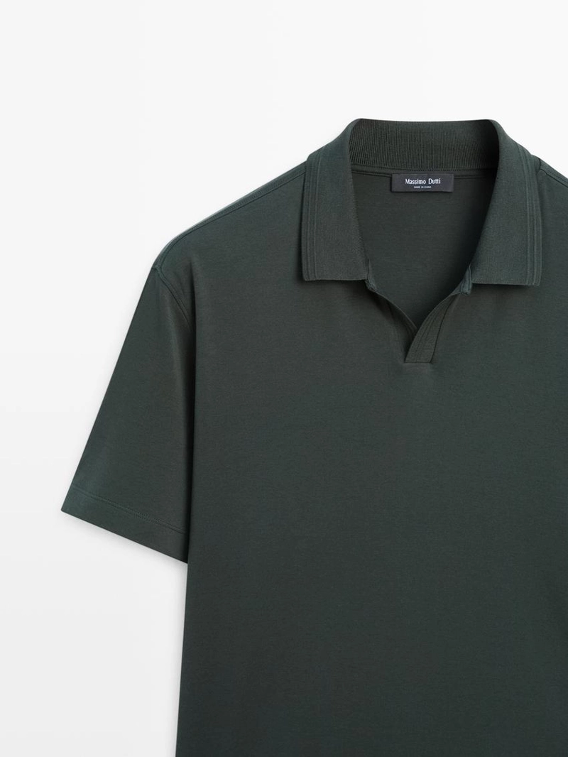 Поло с коротким рукавом из 100% хлопка