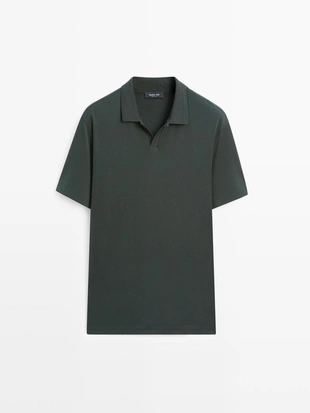 Поло с коротким рукавом из 100% хлопка- Заказать в России