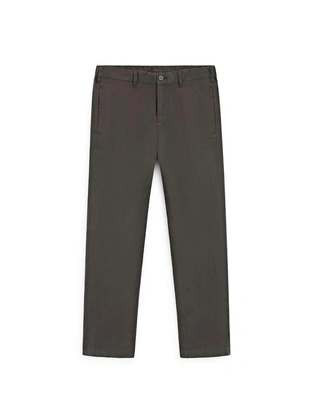 Брюки slim fit из хлопкового смесового материала- Заказать в России