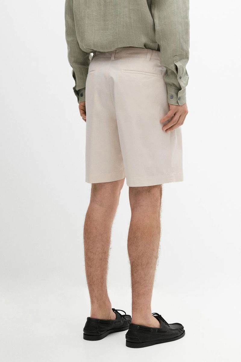 Хлопковые бермуды с деталями на поясе