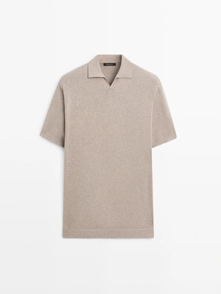 Водолазка-поло из хлопкового трикотажа- Заказать в России