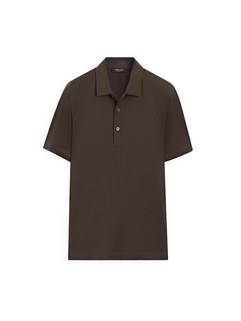 Поло из хлопково-смешаного трикотажа