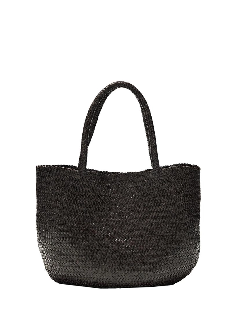 Сумка-тоут из плетеной натуральной кожи