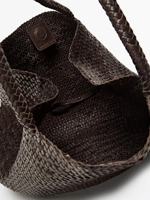 Сумка-тоут из плетеной натуральной кожи- Заказать в России