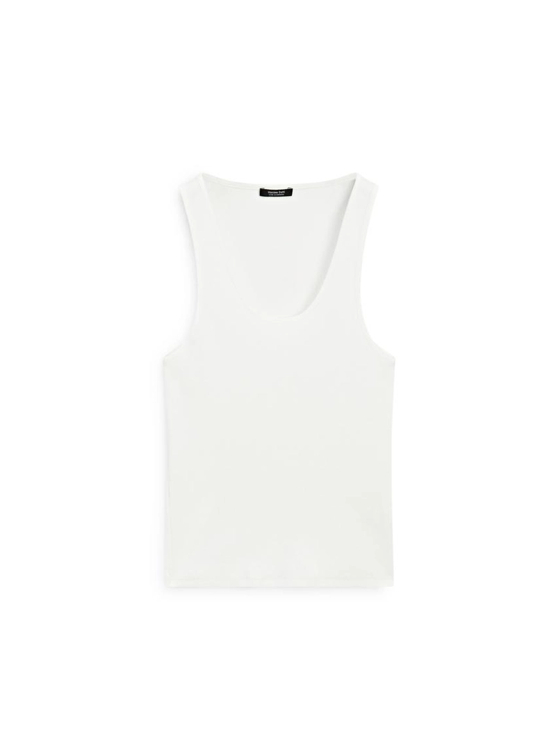 Топ с открытым горловым вырезом и бретельками