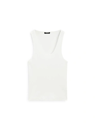 Топ с открытым горловым вырезом и бретельками- Заказать в России