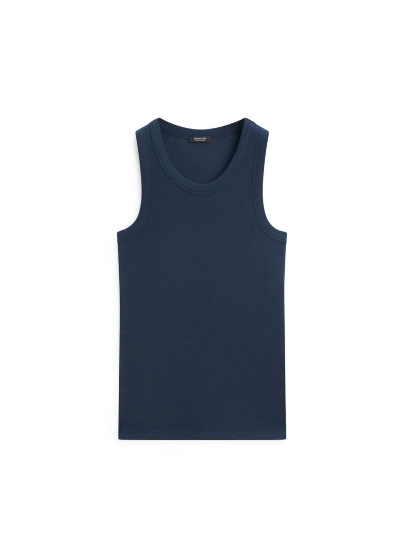 Хлопковый топ с открытой спиной